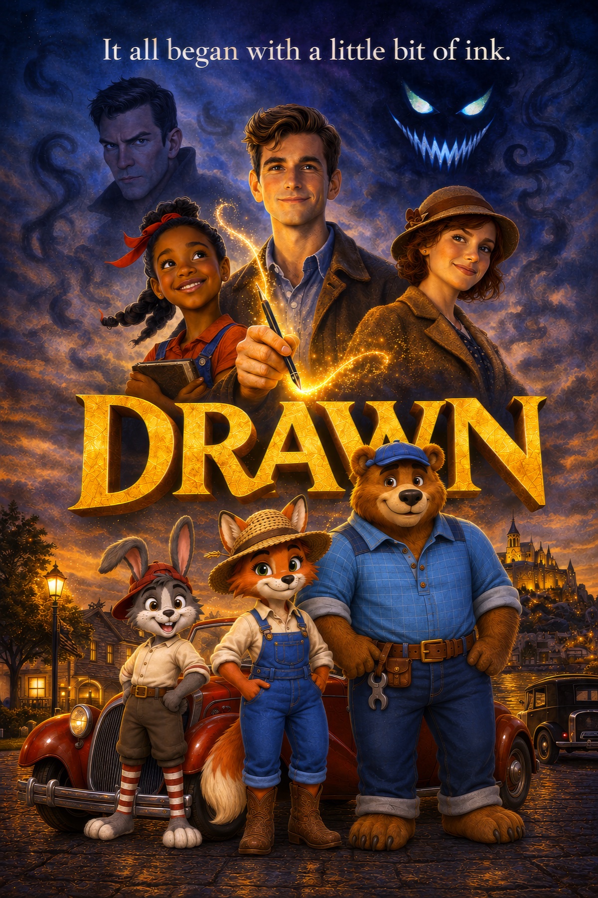 Drawn poster art